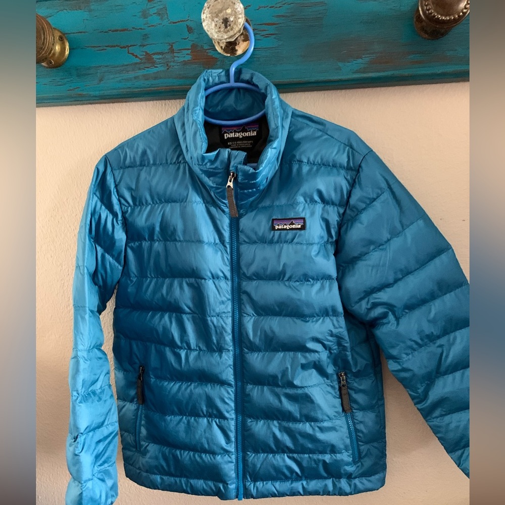 Patagonia boys down coat XS 5-6